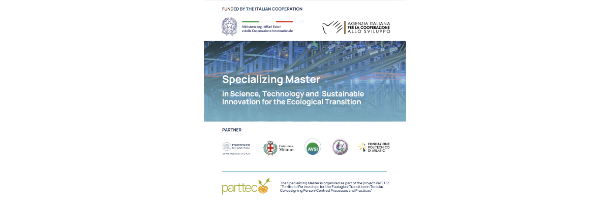 Aperte le candidature al Master di primo livello in Scienza, tecnologia e innovazione per la transizione ecologica
